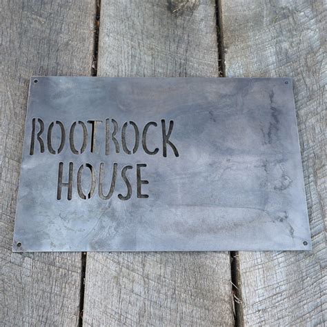 Standard Metal House Sign 